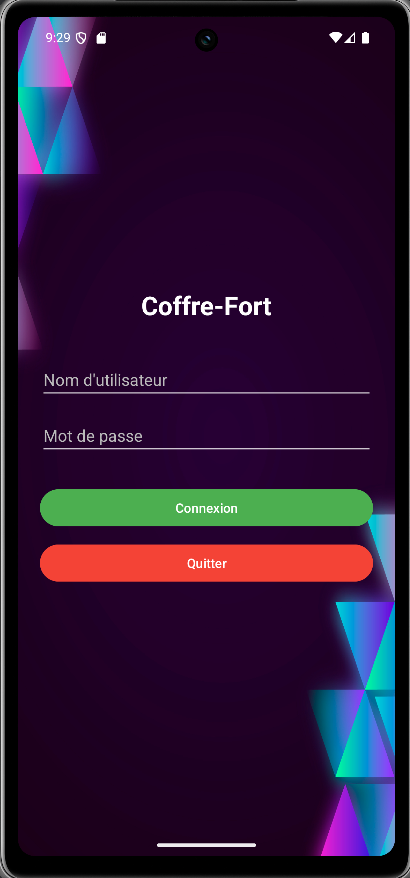 Application Android Coffre-Fort